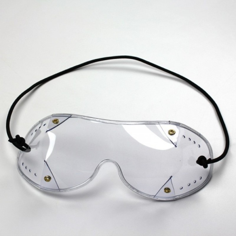 original size, clear Flex Z Skydiving Goggles 